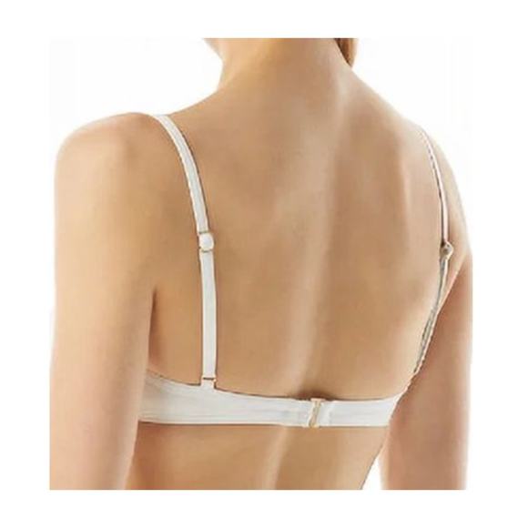 Michael Kors Solid White Underwire Swim Bra Top XS NWT - Picture 2 of 3